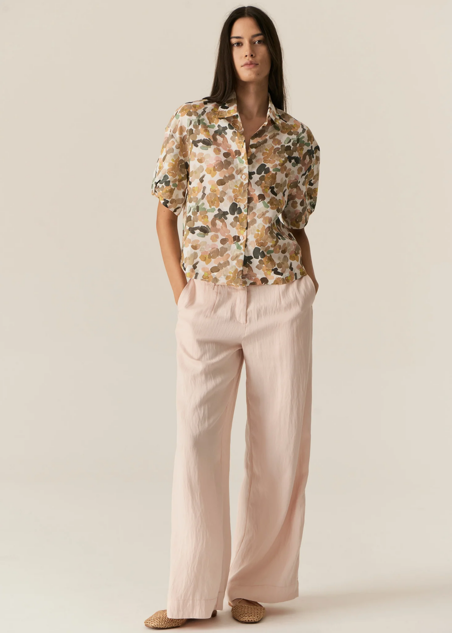 POL Speckle Shirt - Speckle Print