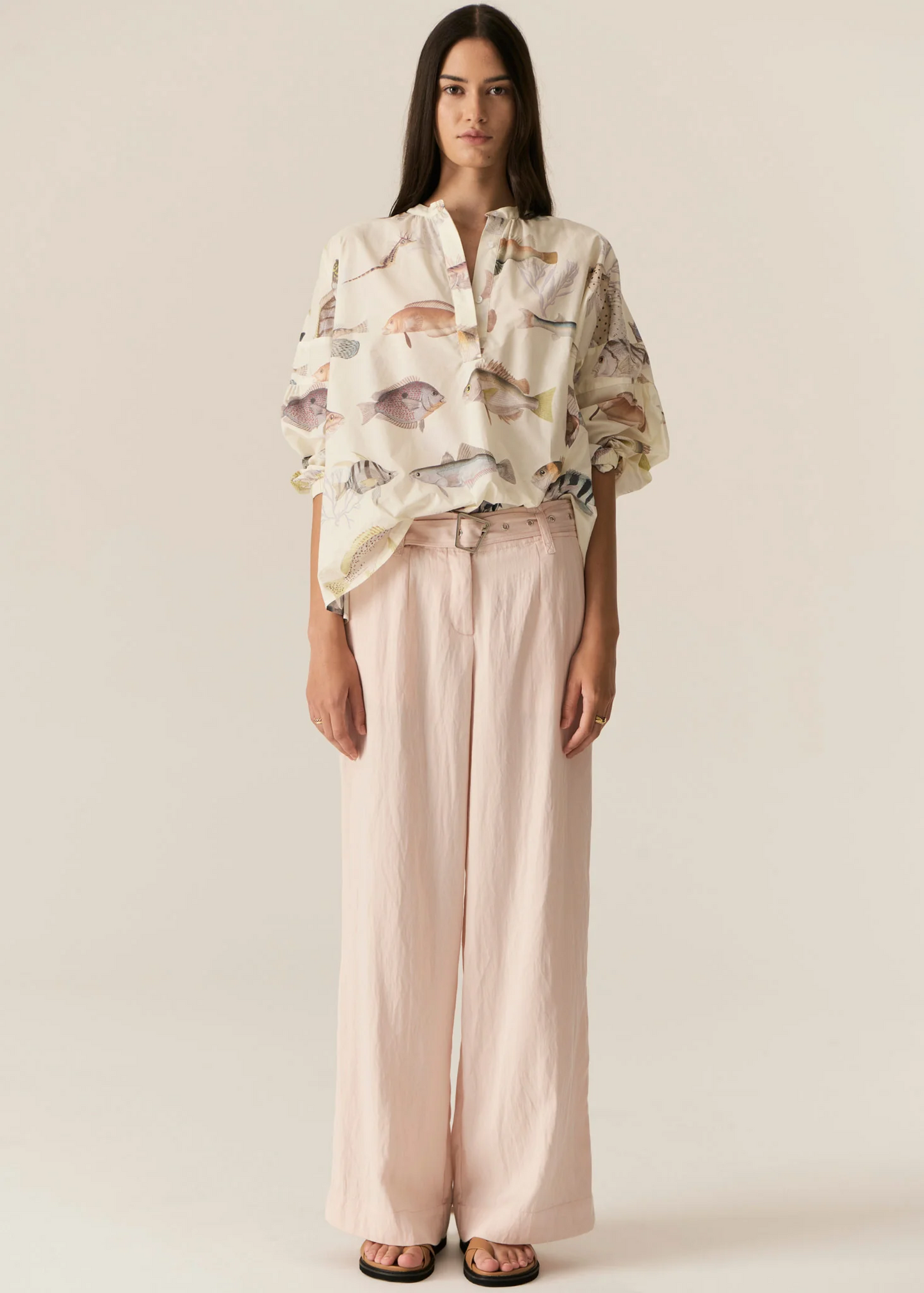 POL Faire Belted Pant - Blush