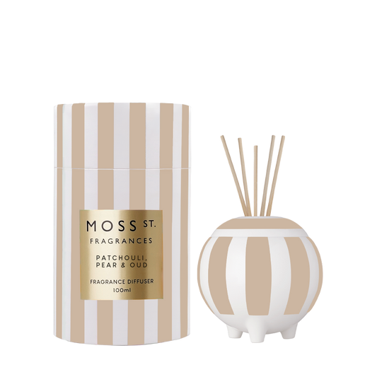 Moss St. Ceramic Diffuser 100ml - Patchouli Pear & Oud