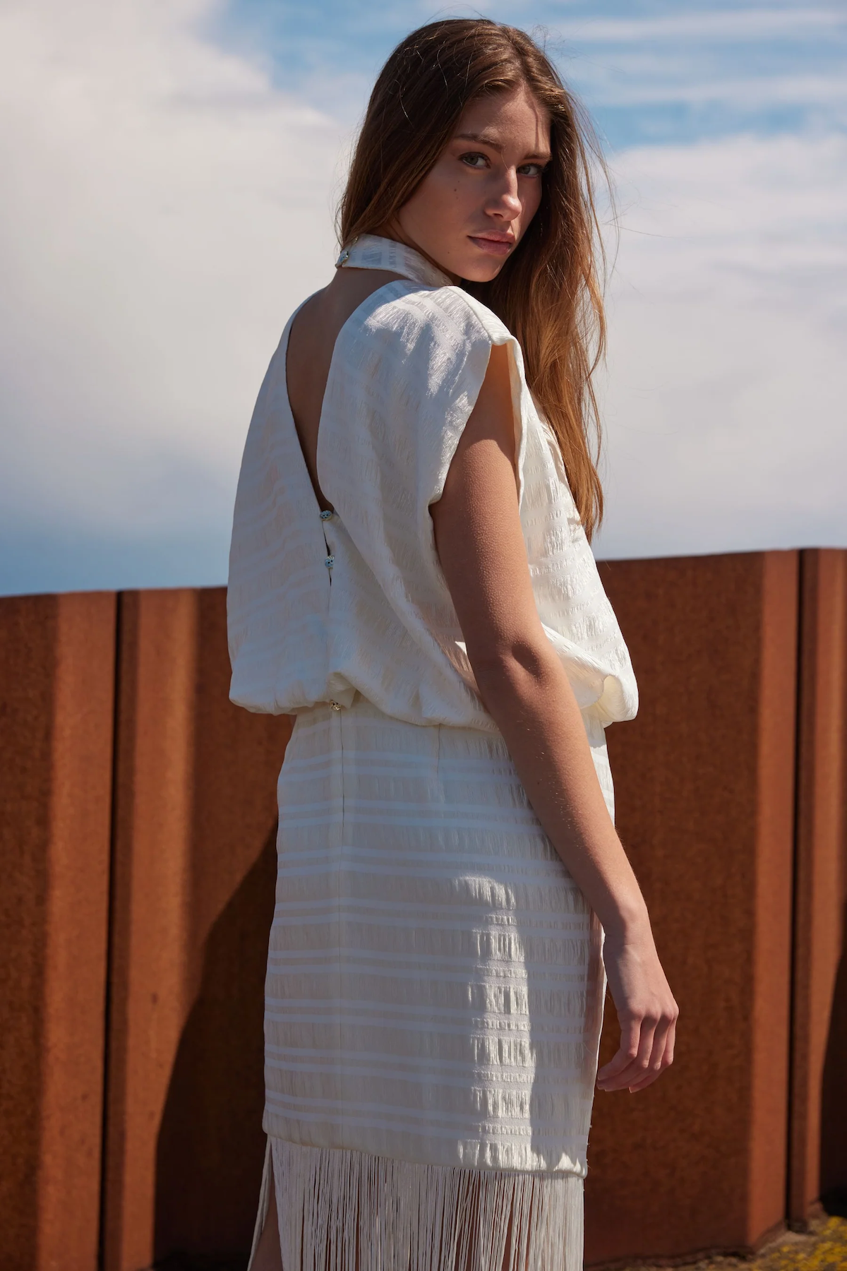 Bruuns Bazaar Pentzia Malisa Dress - Snow White