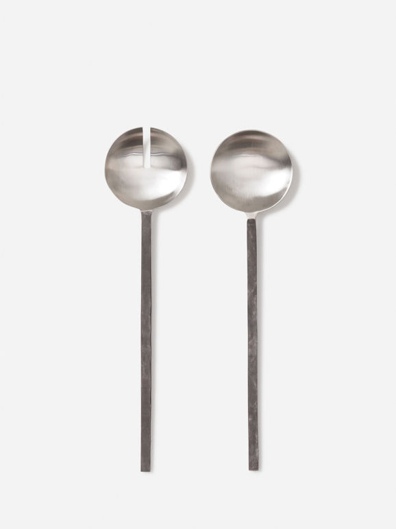 Citta Forge Salad Servers - Burnished