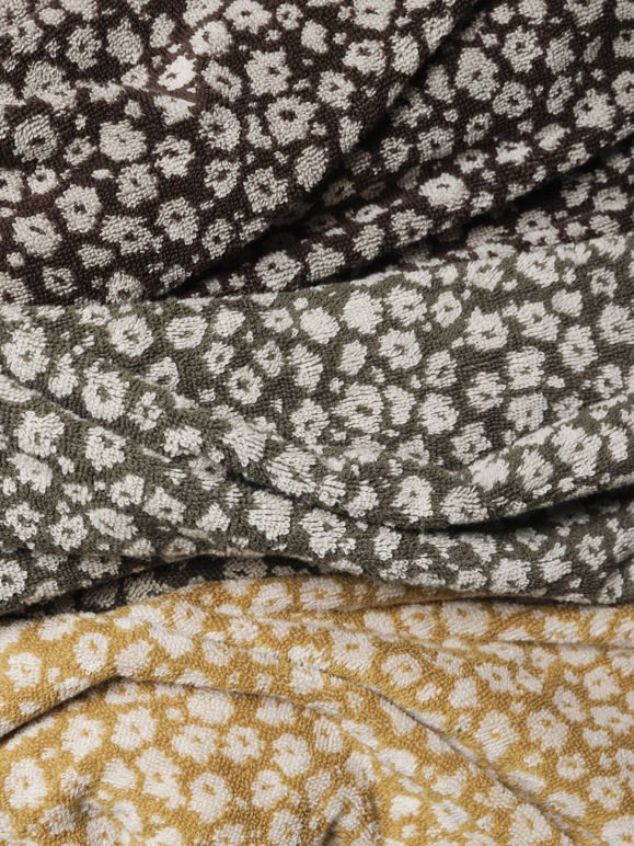 Citta Forget Me Not Bath Towel Range - Rye/Oat