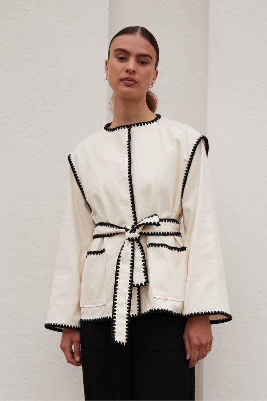 Rue De Femme Gloriana Kimono - Off White