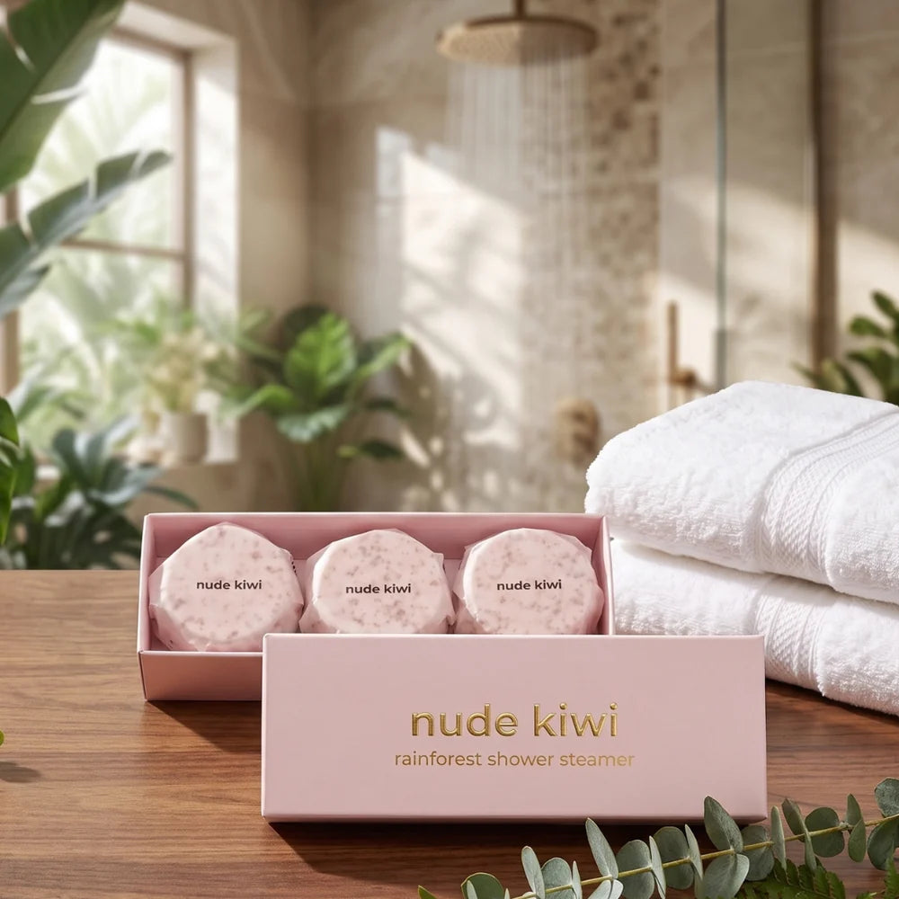 Nude Kiwi Shower Steamer 3pk - Rainforest