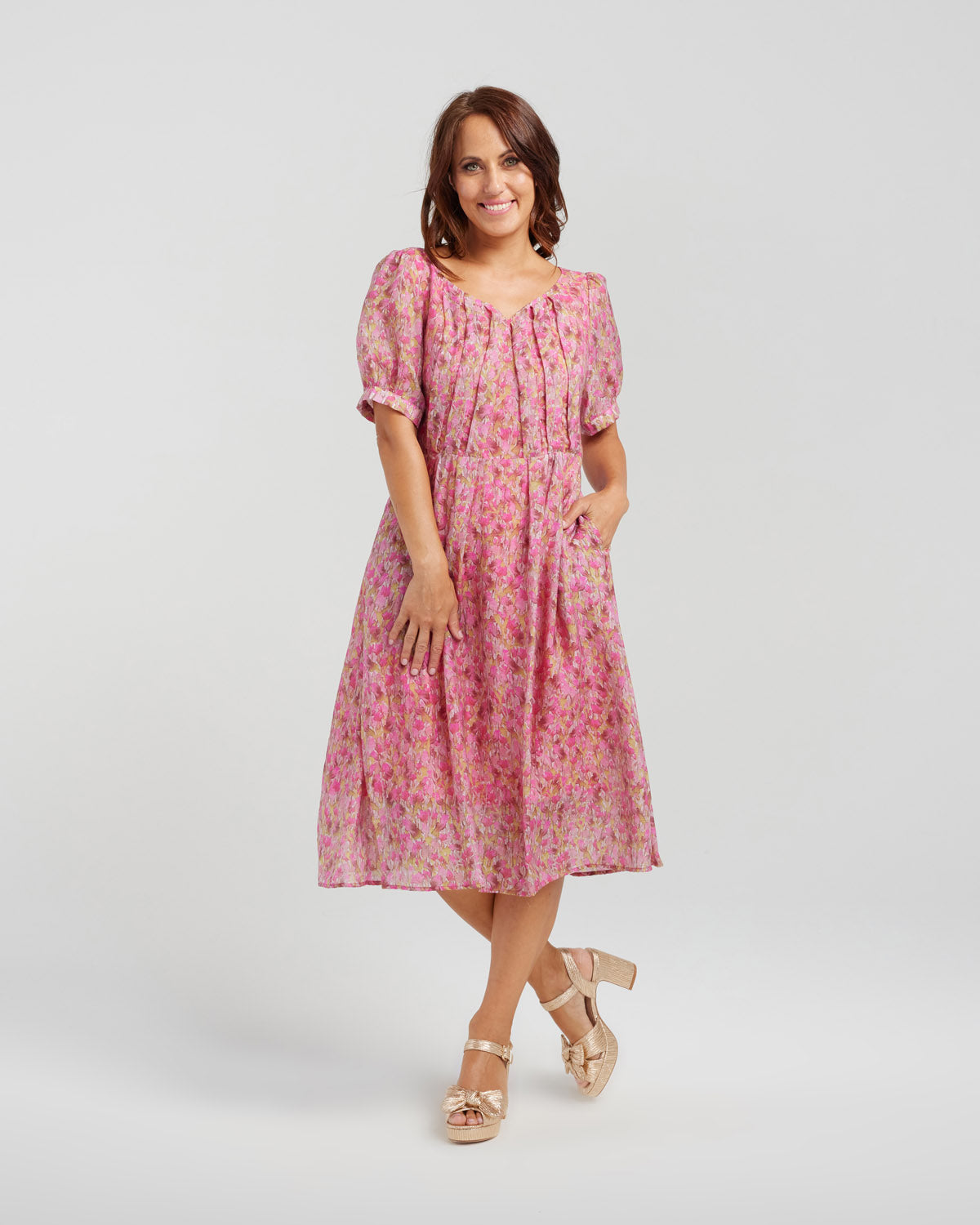 Seduce Julia Dress - Watercolour