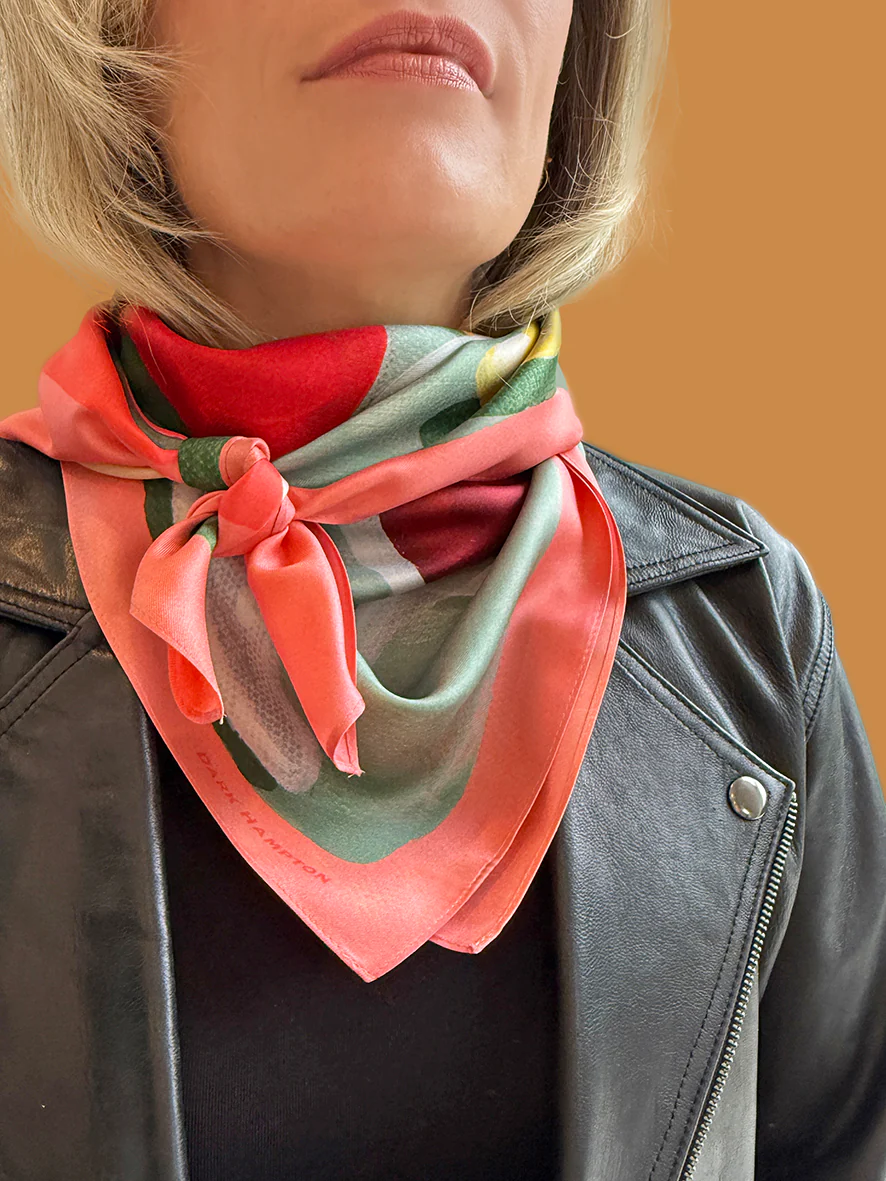 Dark Hampton The Studio Bon x DH The Bonnie Silk Scarf