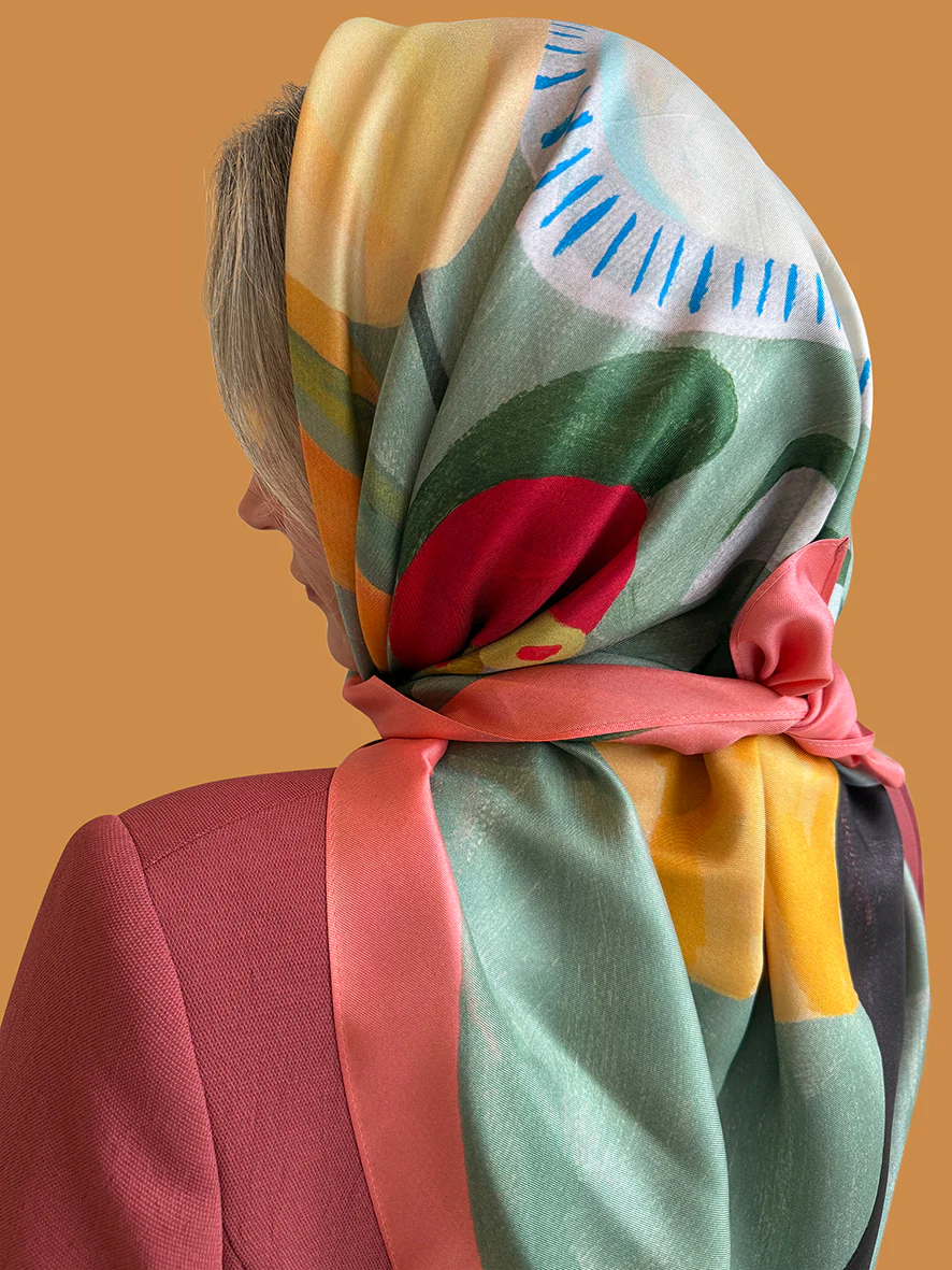 Dark Hampton The Studio Bon x DH The Bonnie Silk Scarf