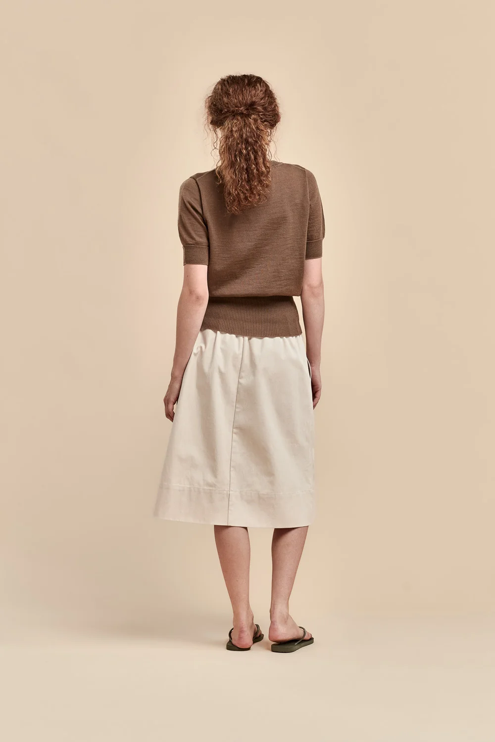 Standard Issue Merino High Rib T-Shirt - Truffle