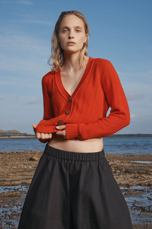 Standard Issue Cotton Grain Cardigan - Lambert