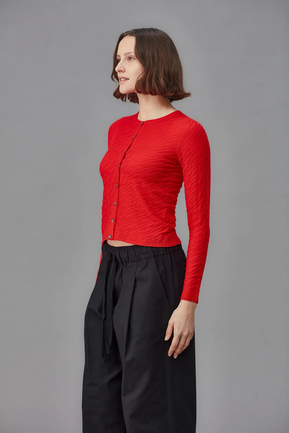 Standard Issue Merino Slatch Cardigan - Ribbon