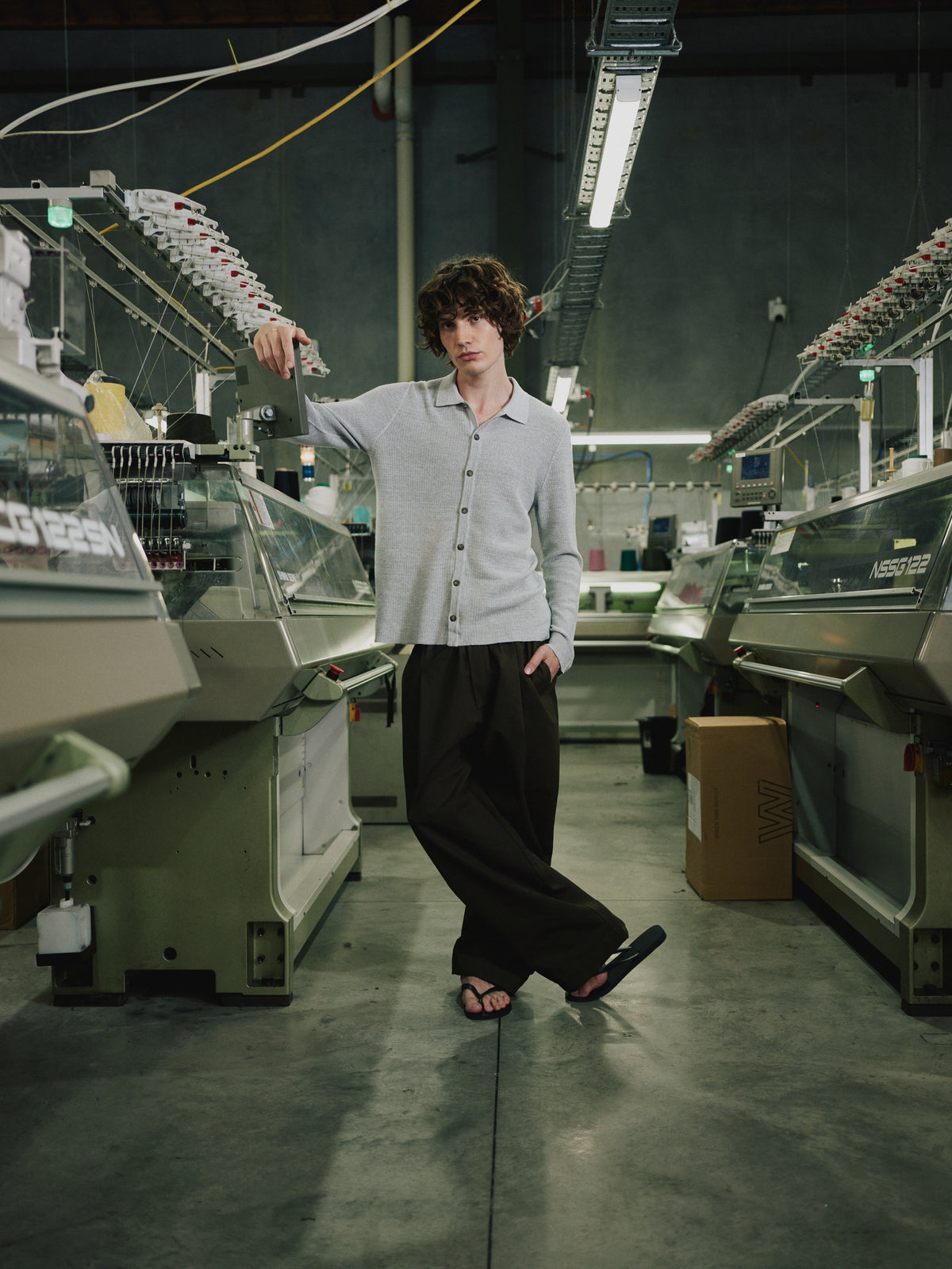 Standard Issue Cotton Universal Waffle Shirt - White/Arctic