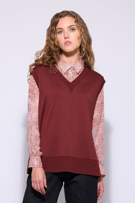 Neris Back Story Vest - Red Clay