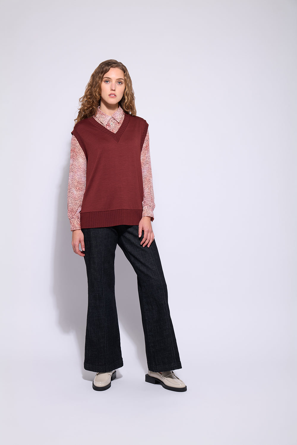 Neris Back Story Vest - Red Clay