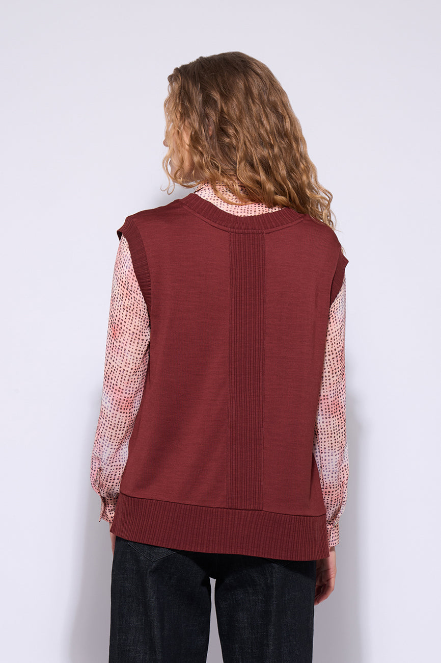 Neris Back Story Vest - Red Clay
