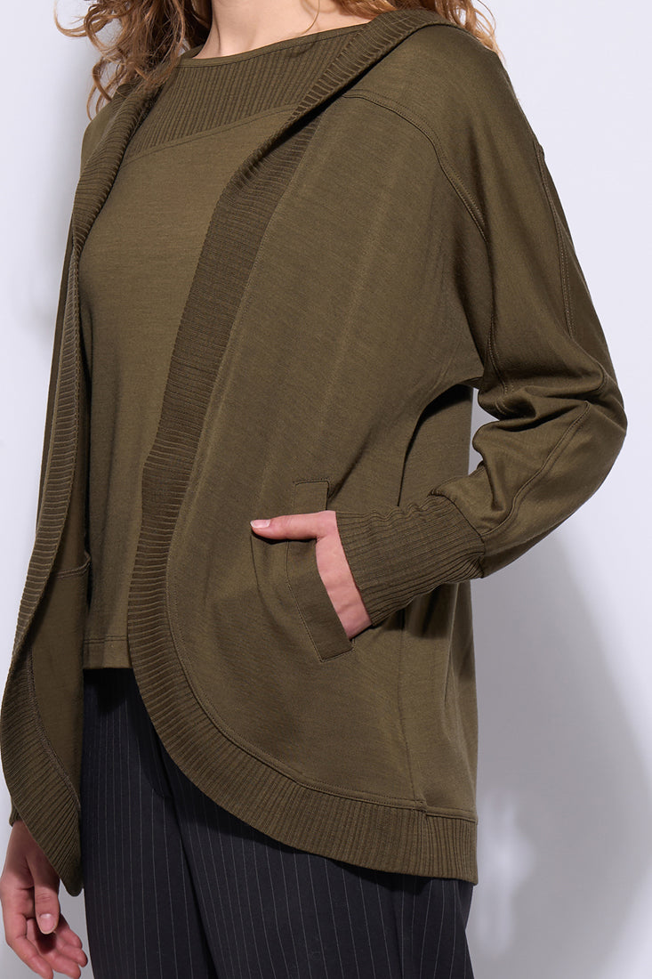 Neris The Weekender Merino - Pesto