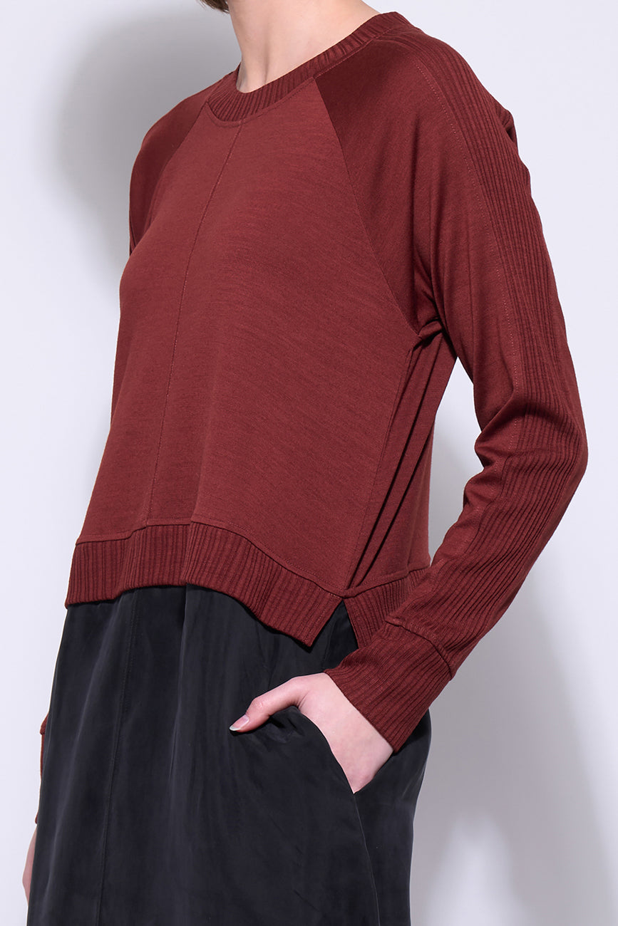 Neris Mix It Up Dress - Red Clay