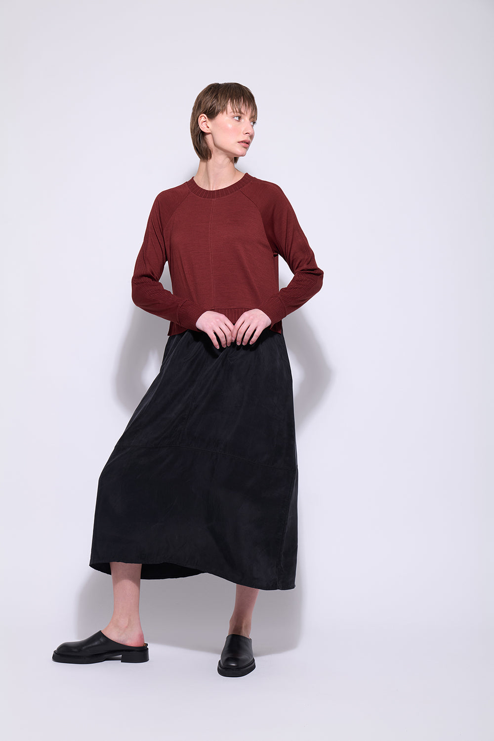 Neris Mix It Up Dress - Red Clay