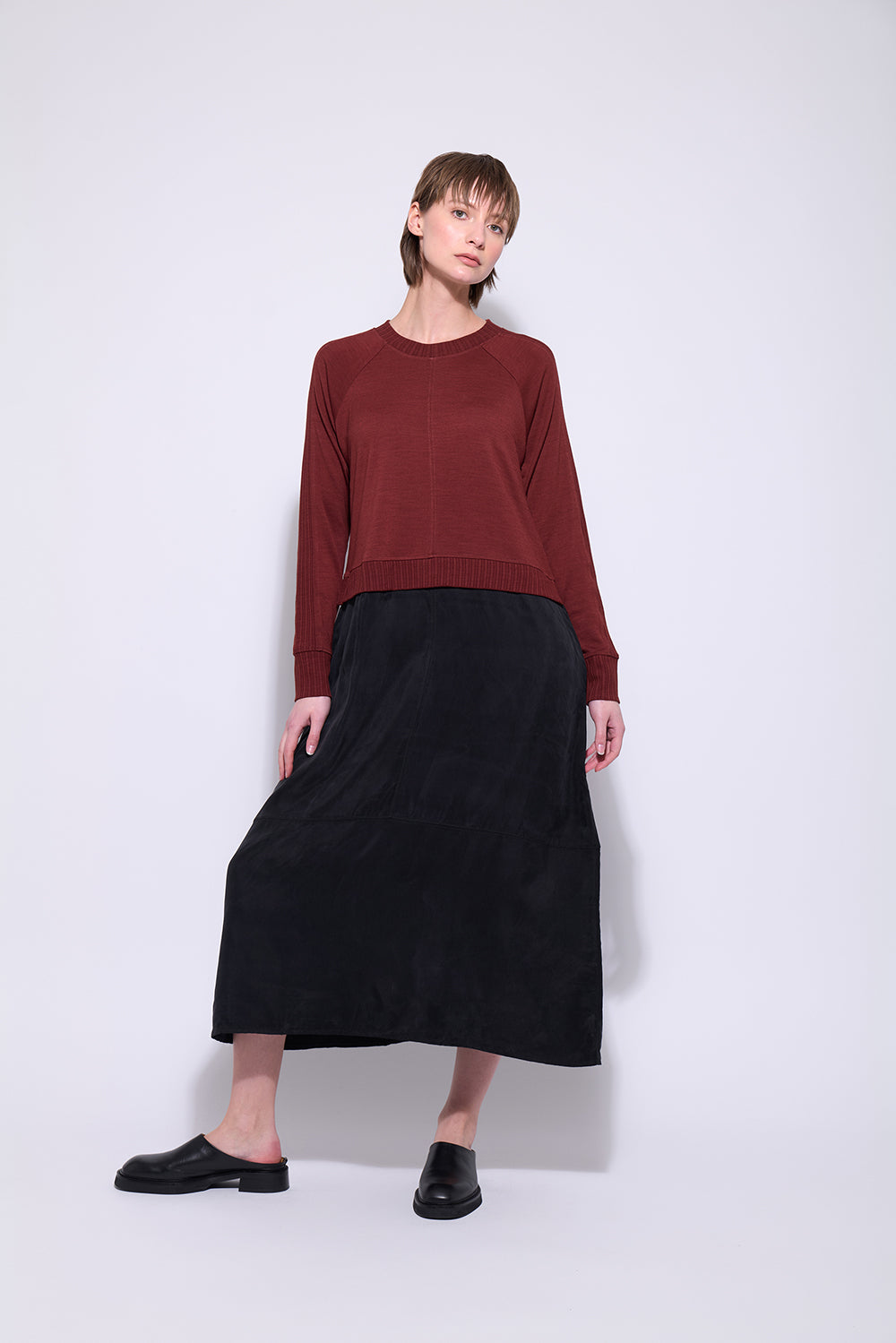 Neris Mix It Up Dress - Red Clay