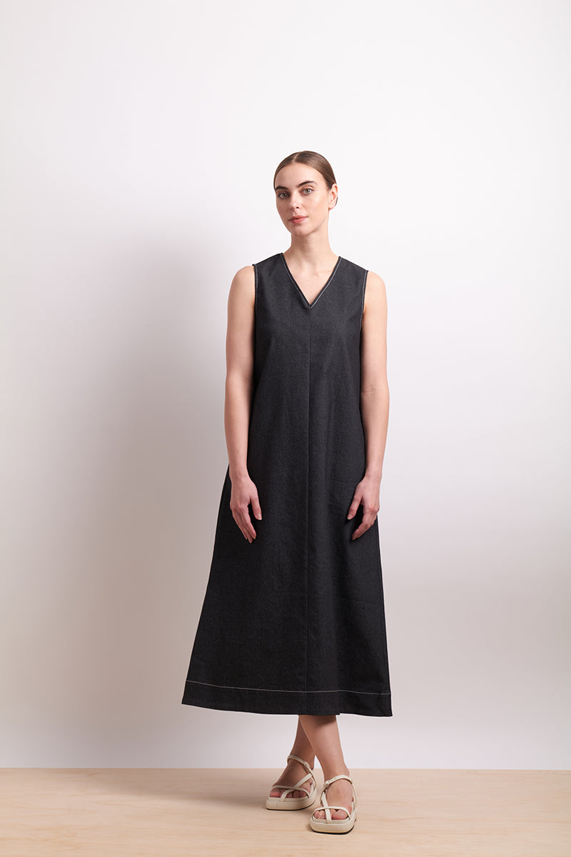 Neris Buckle Up Dress - Black