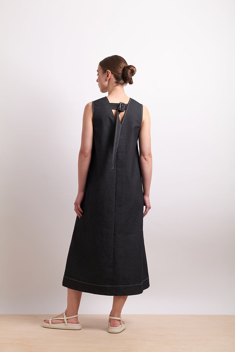 Neris Buckle Up Dress - Black