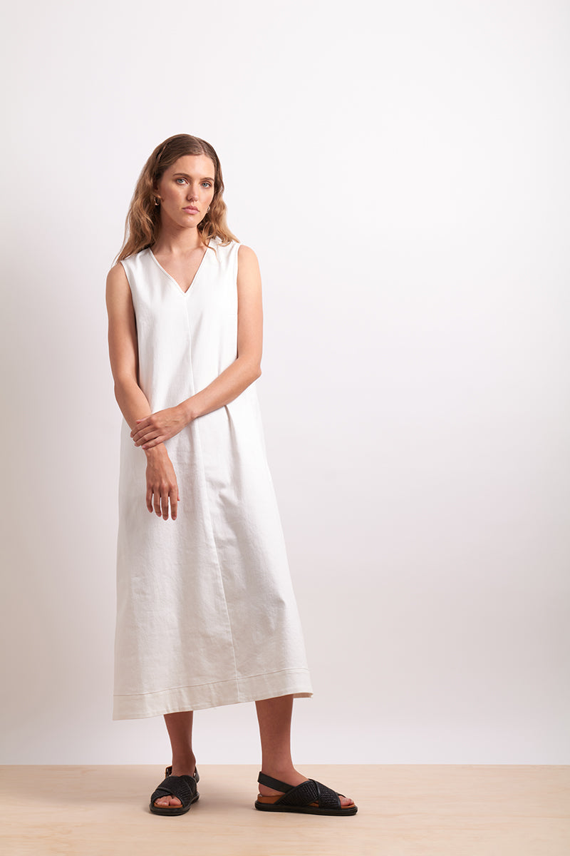 Neris Buckle Up Dress - Ivory