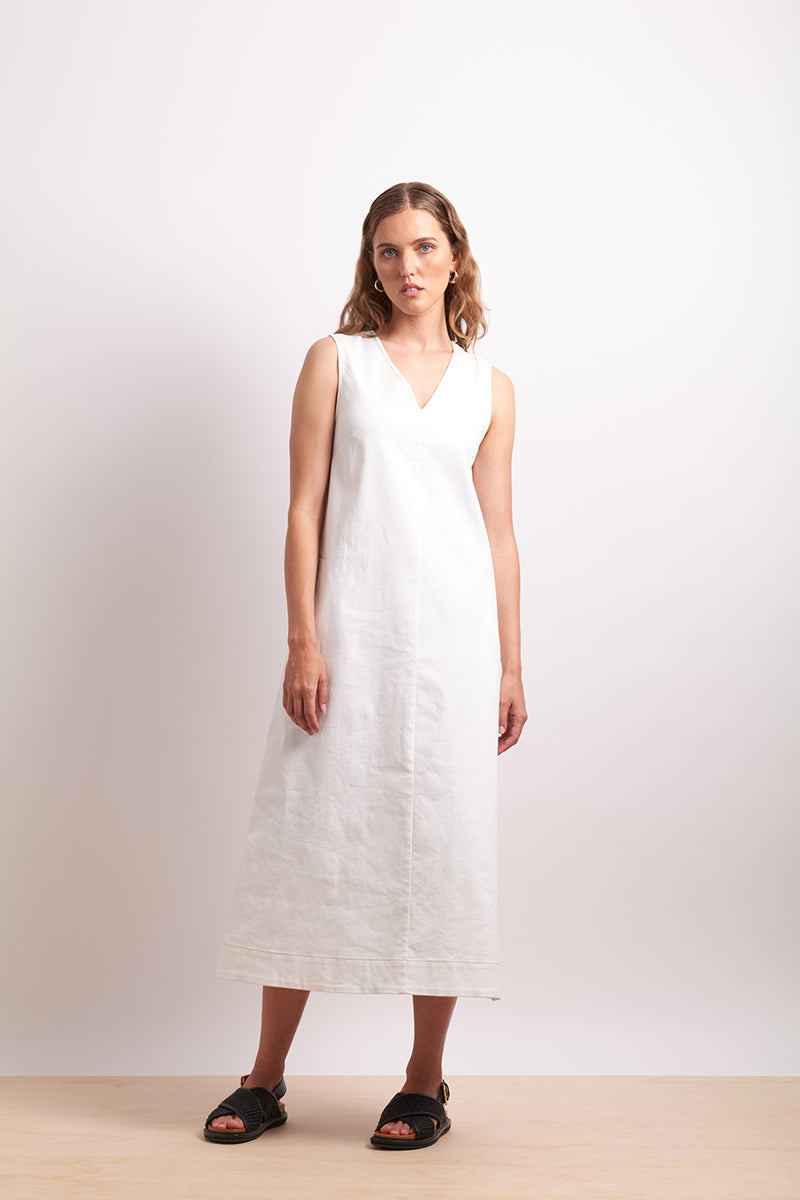 Neris Buckle Up Dress - Ivory