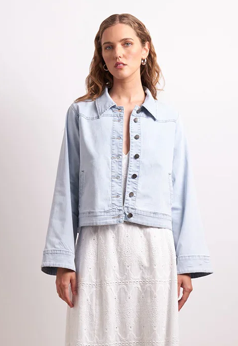 Neris Go West Jacket - Blue Stone