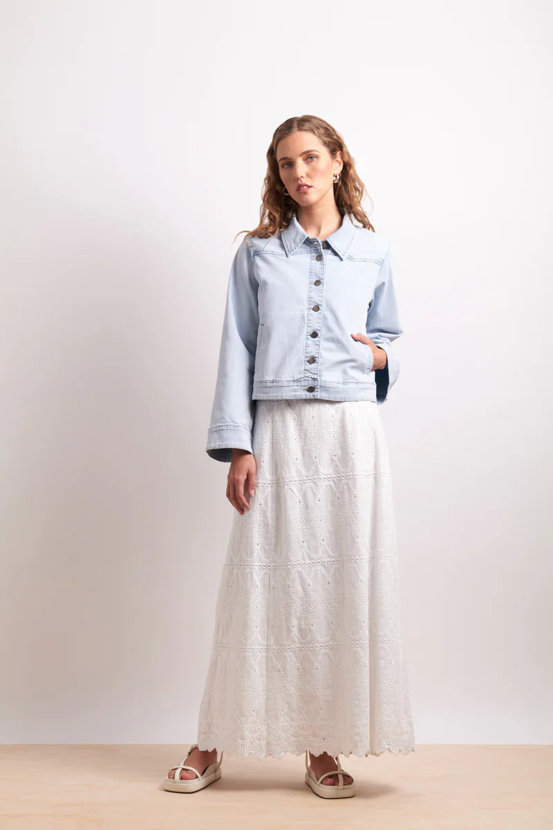 Neris Go West Jacket - Blue Stone