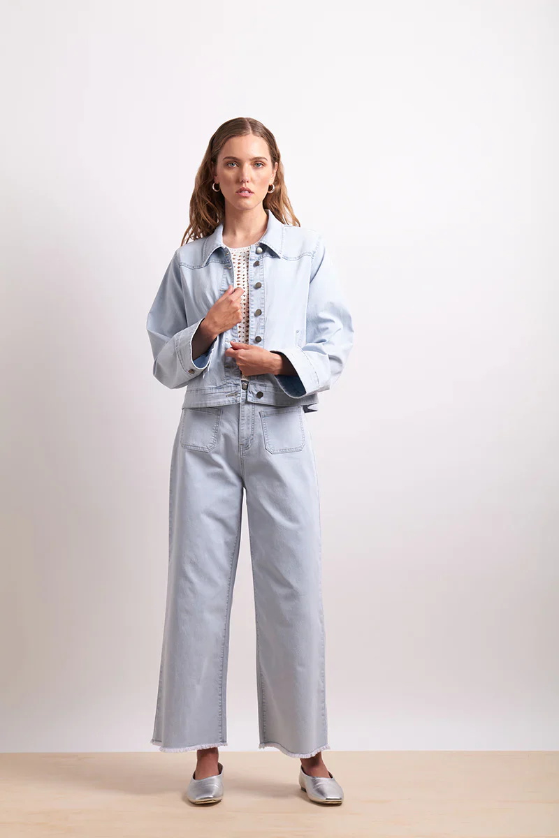 Neris Go West Jacket - Blue Stone