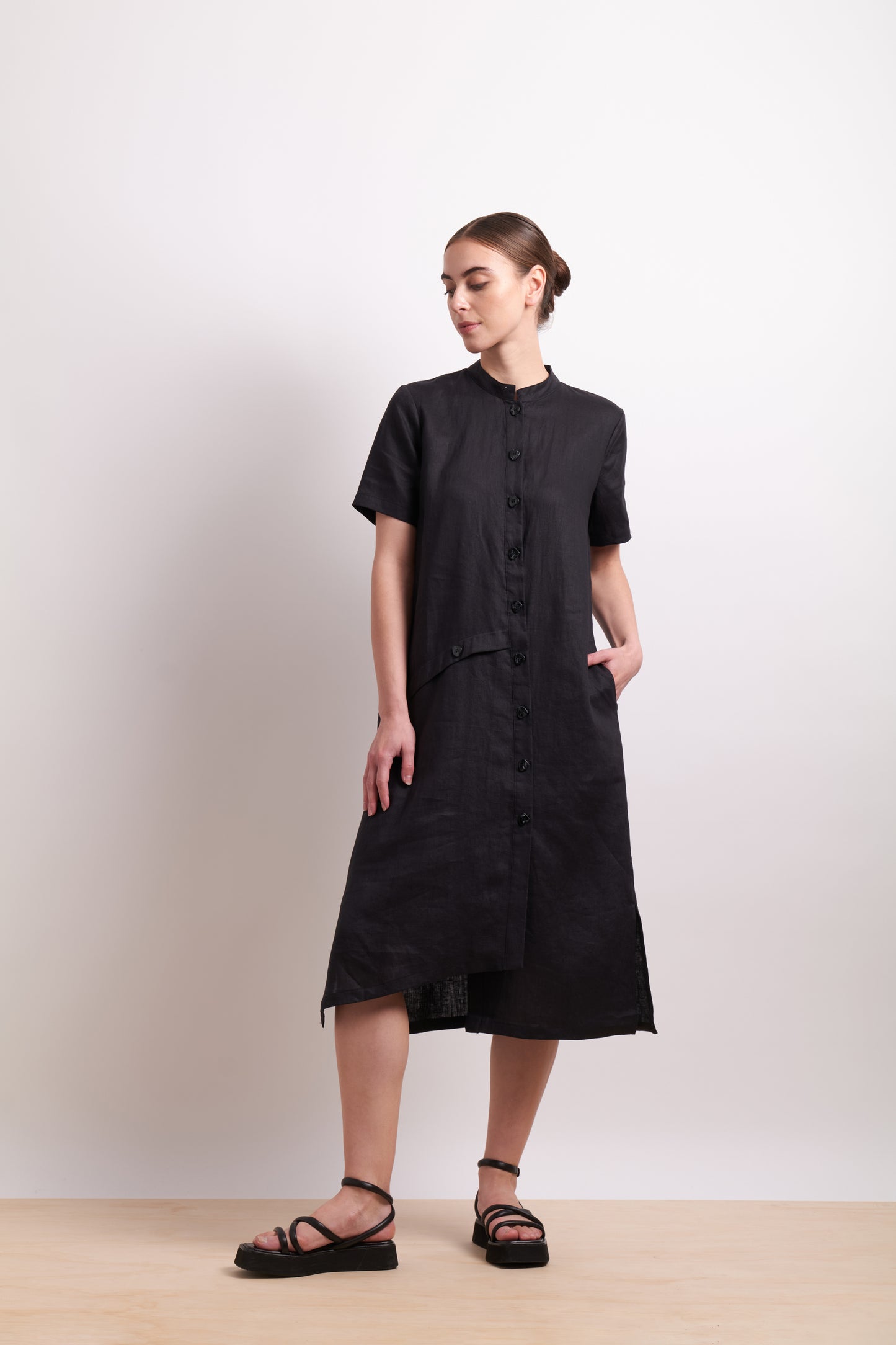 Neris Divine Angles Dress - Black