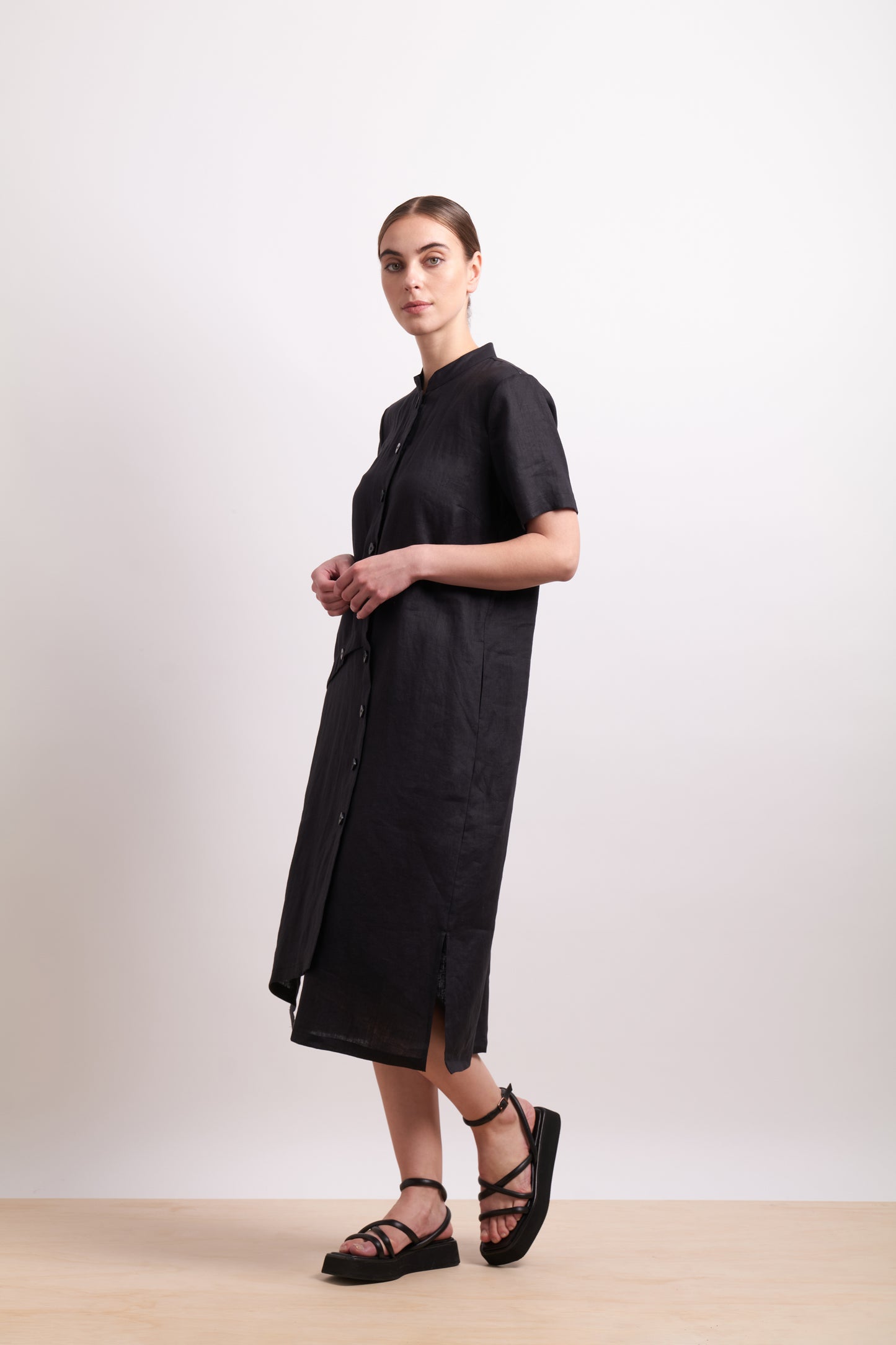 Neris Divine Angles Dress - Black