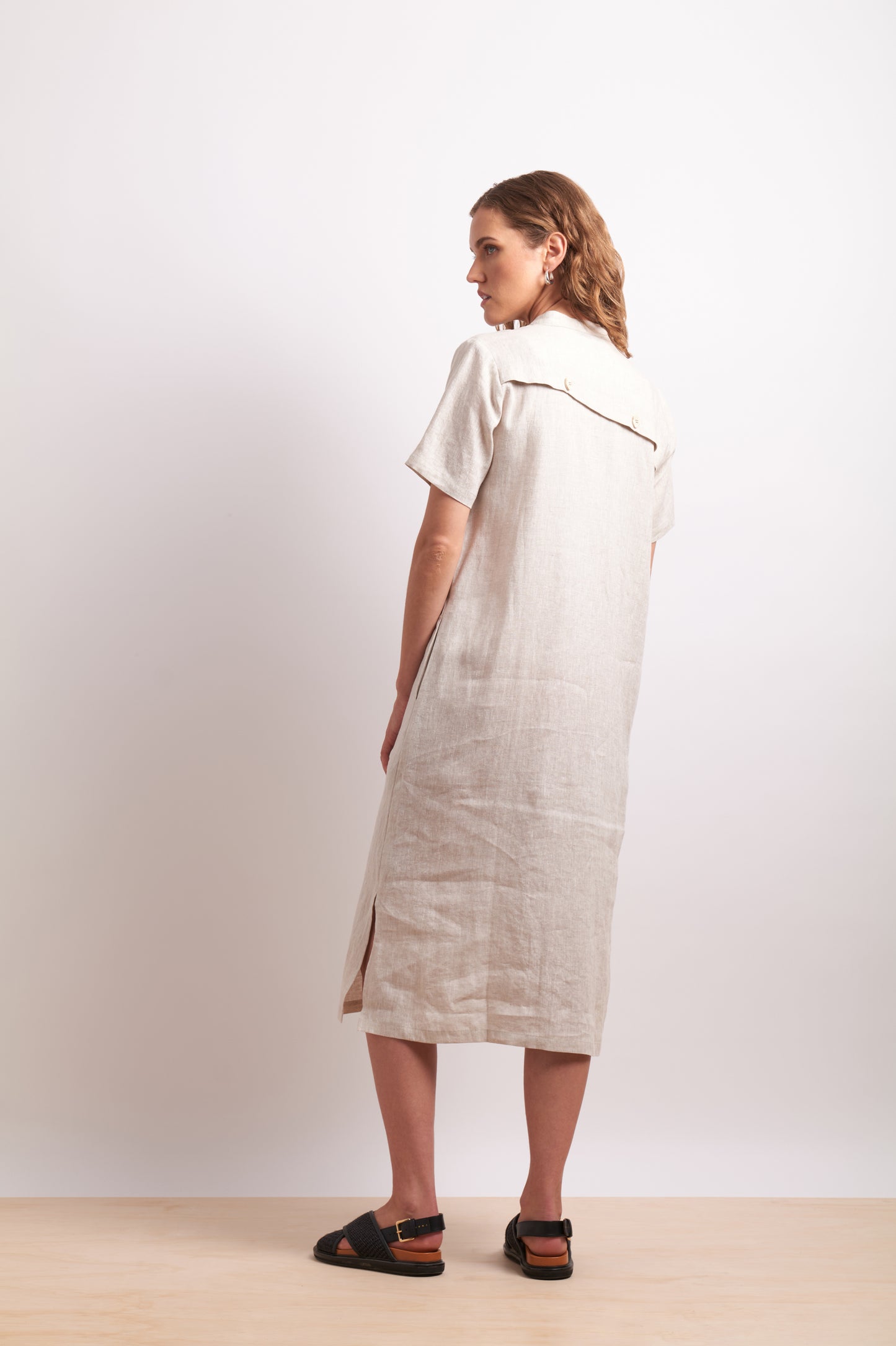 Neris Divine Angles Dress - Sesame