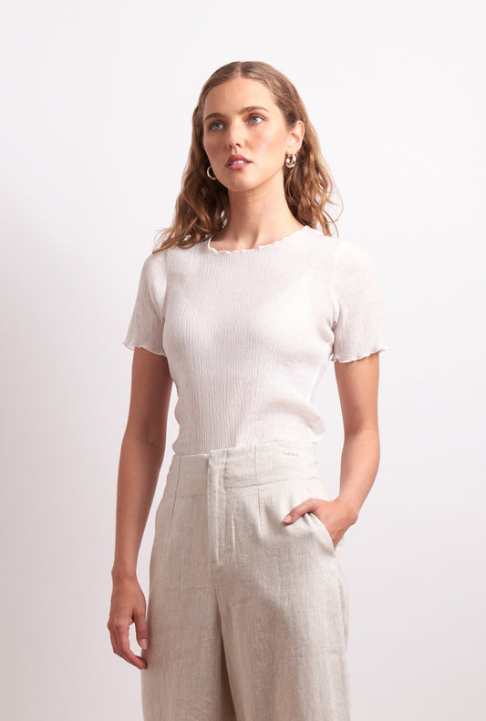 Neris The Crush Top - White