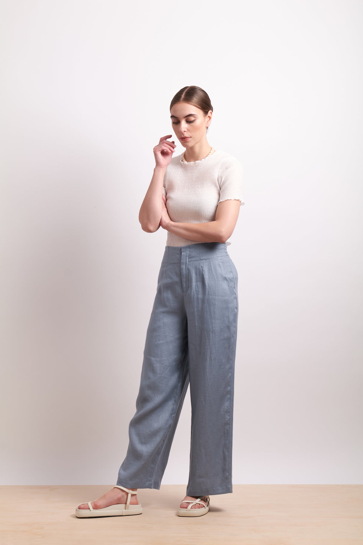 Neris The Crush Top - White