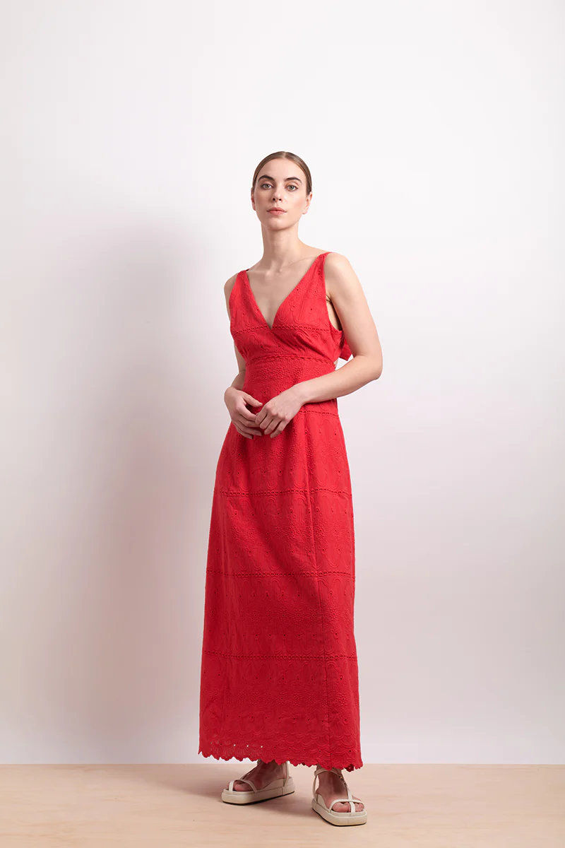 Neris The Beau Dress - Hibiscus