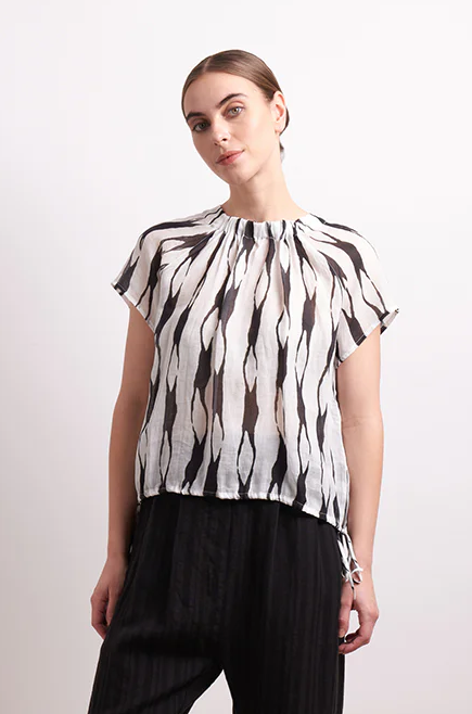 Neris Soft Focus Top - Licorice