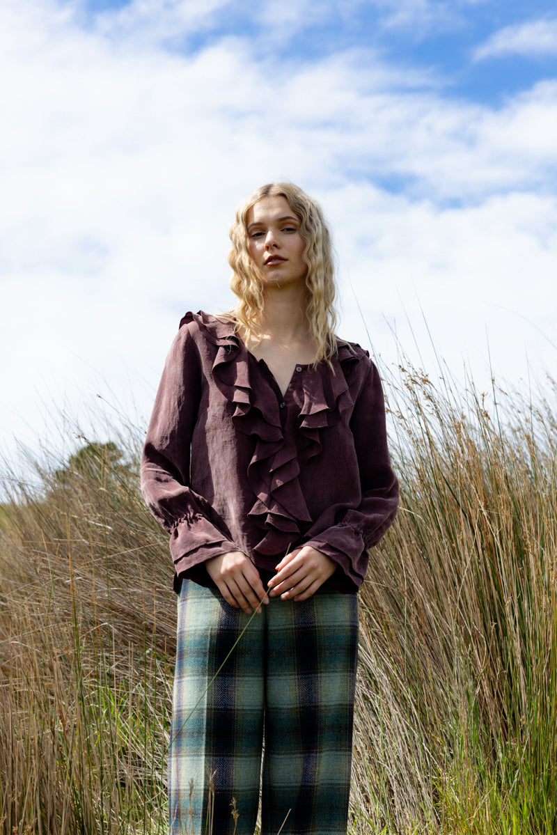 Neris Saxon Pant - River Check
