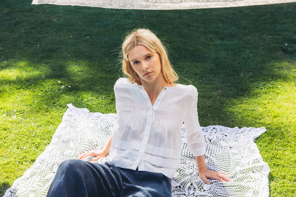 Neris Rumi Blouse - White