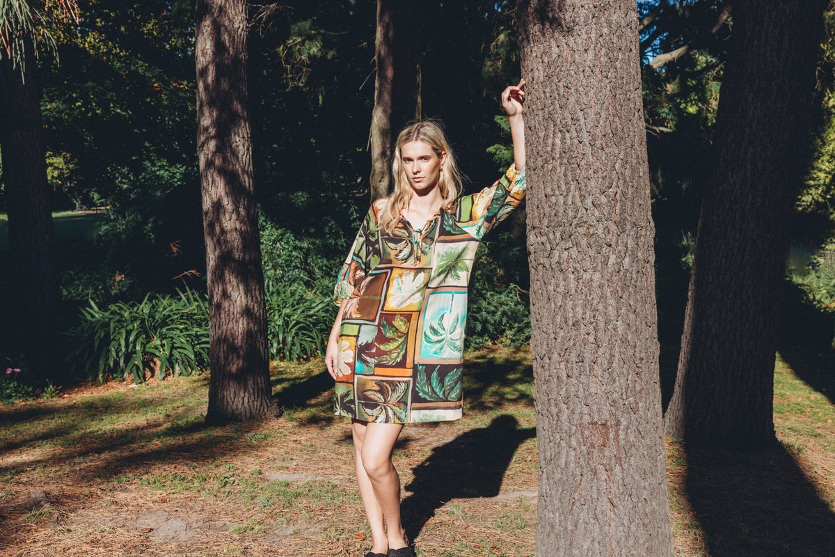 Neris Ramona Dress - Sunset Palms