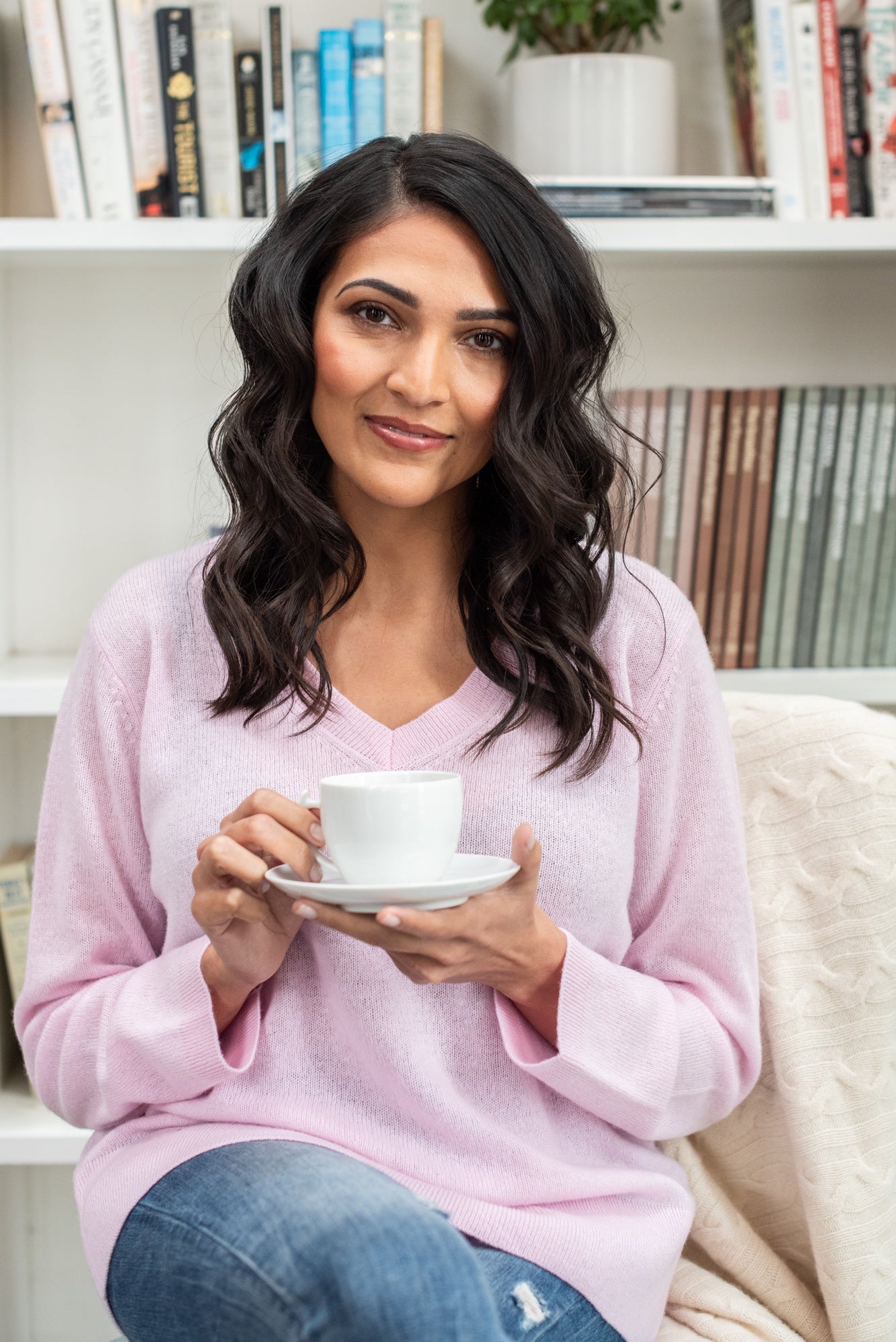 Alashan Santa Monica V Jumper - Fairy Floss