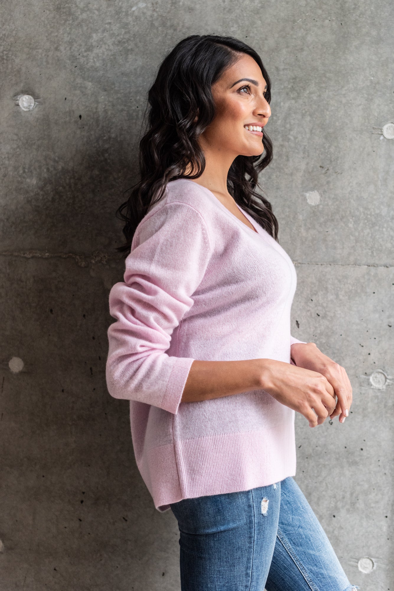 Alashan Santa Monica V Jumper - Fairy Floss