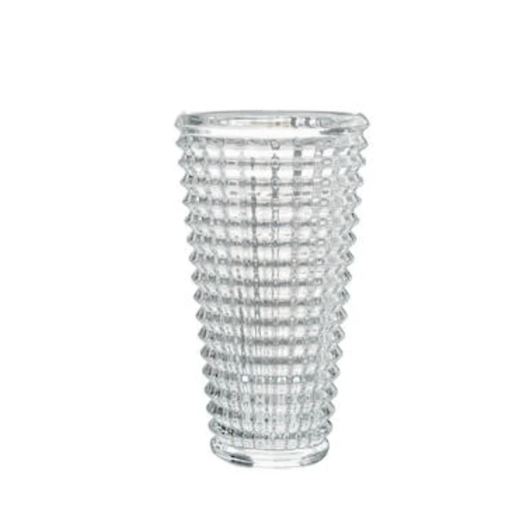 Flower Systems Facet Round Cut Glass Vase - Small