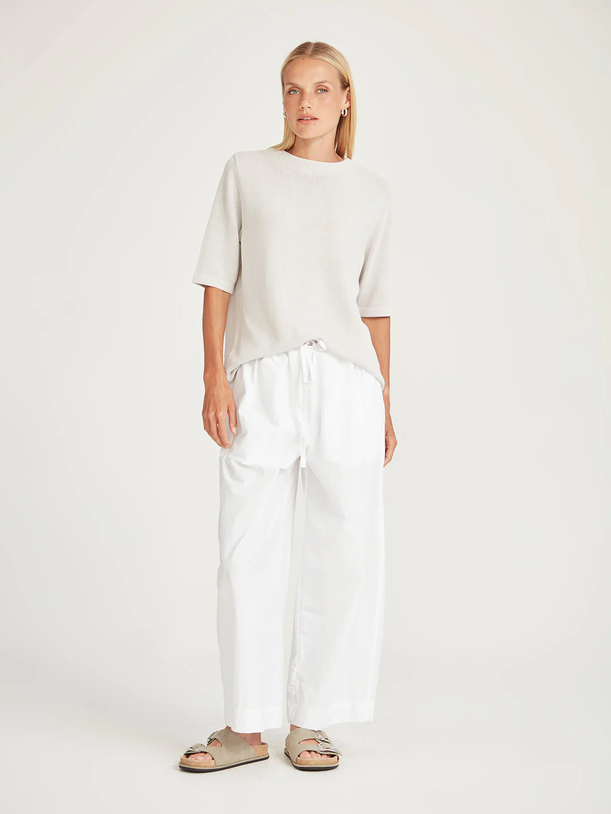 Sills Echo Knit Tee - Pumice
