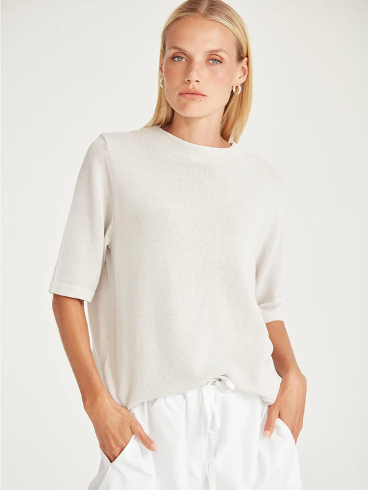 Sills Echo Knit Tee - Pumice