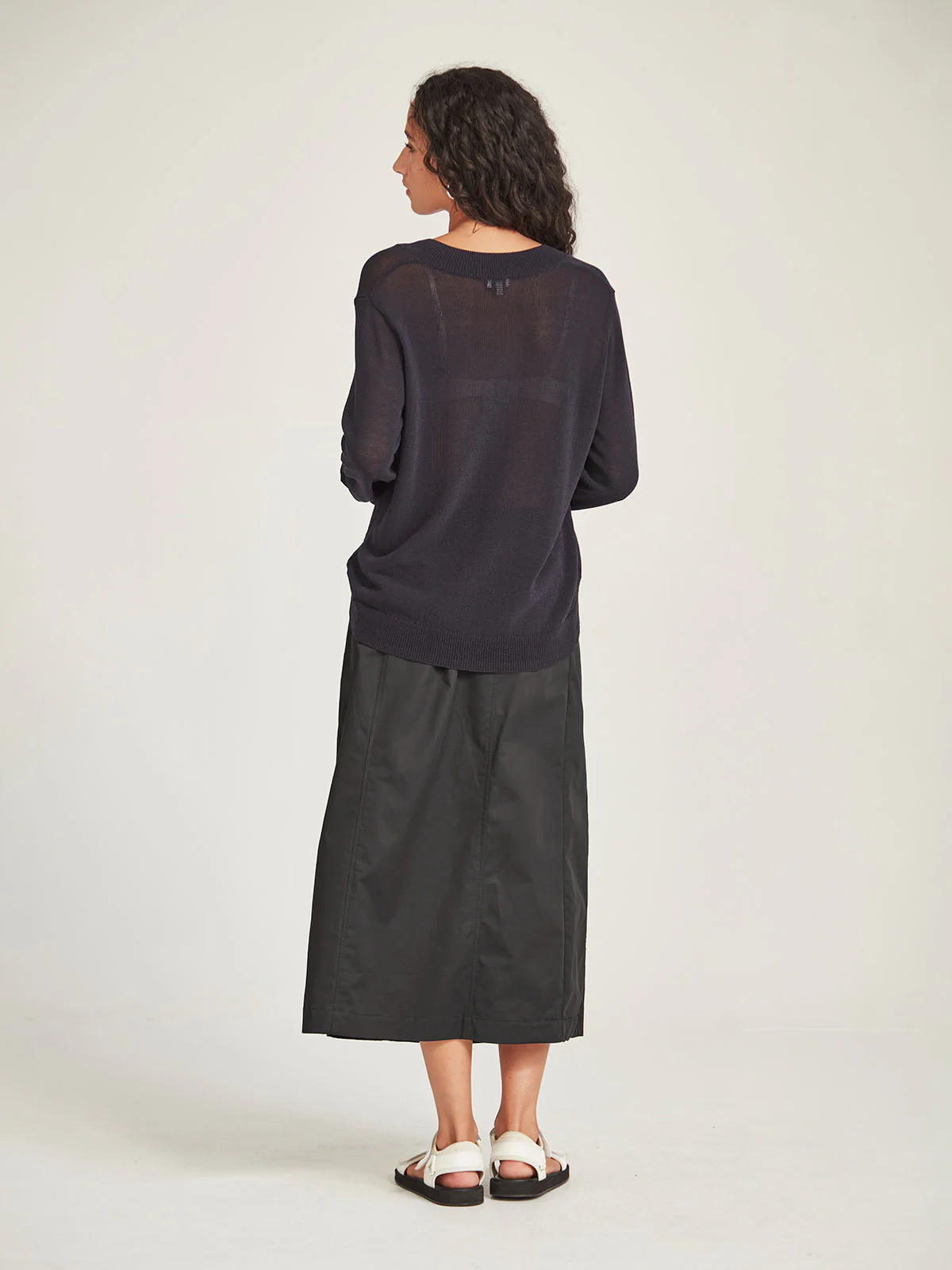 Sills Carnival V Neck Sweater - French Navy