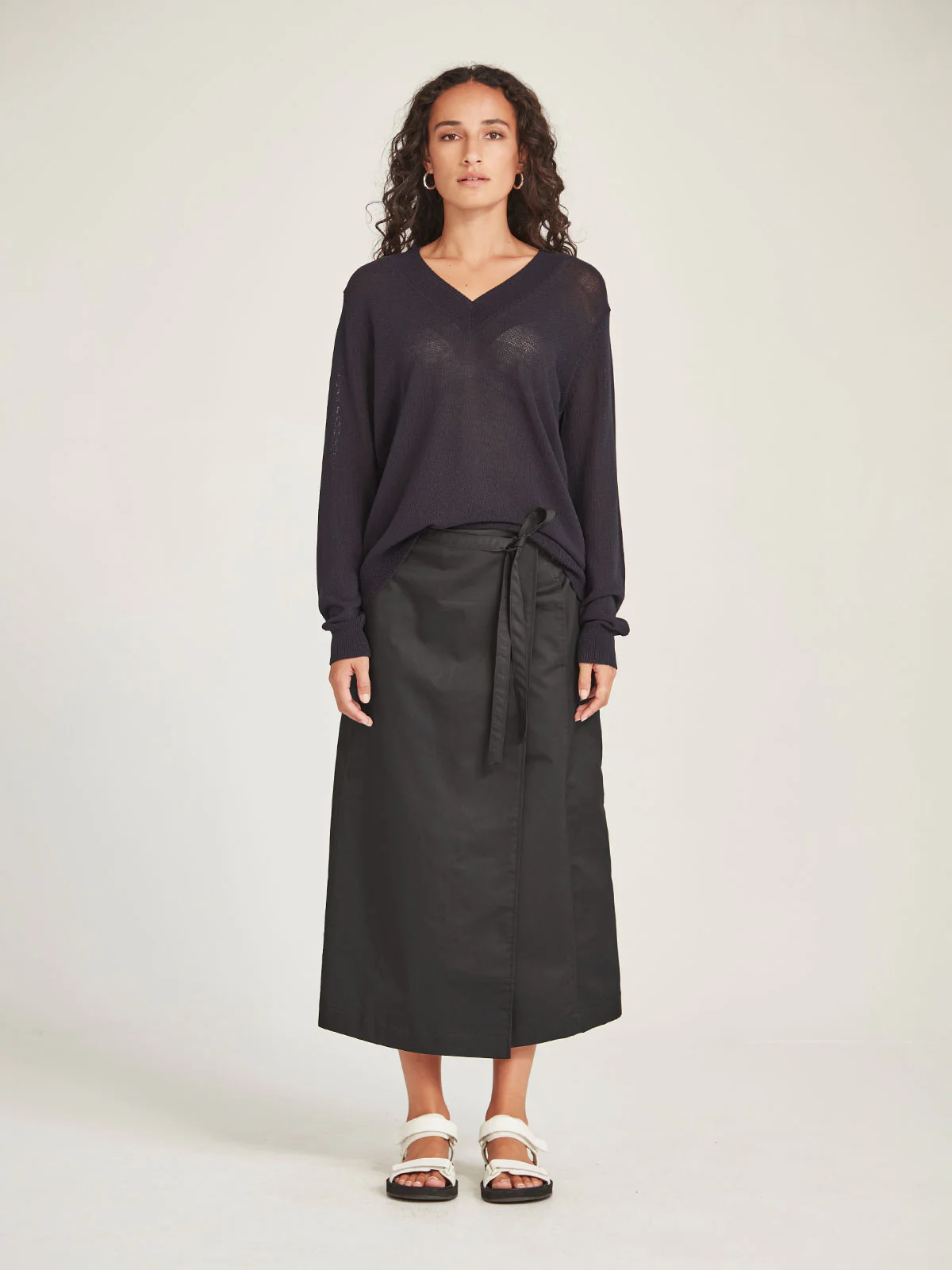 Sills Carnival V Neck Sweater - French Navy