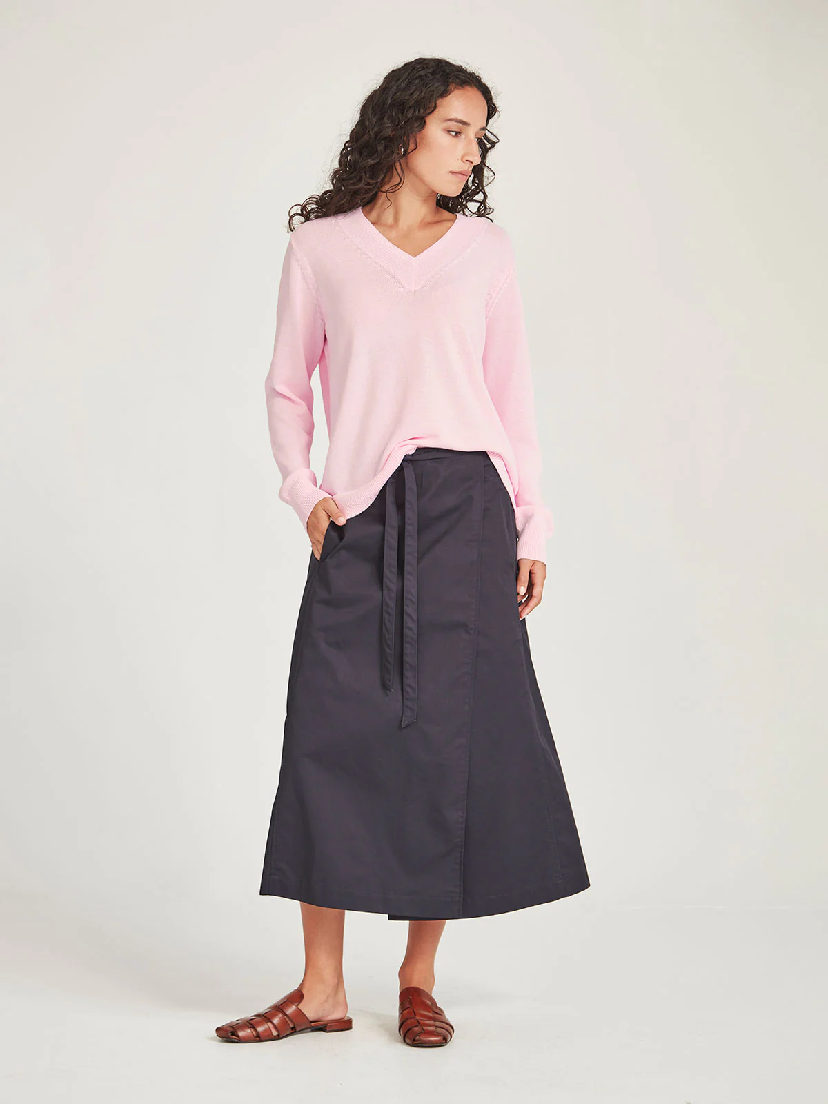 Sills Carnival V Neck Sweater - Pink Sorbet