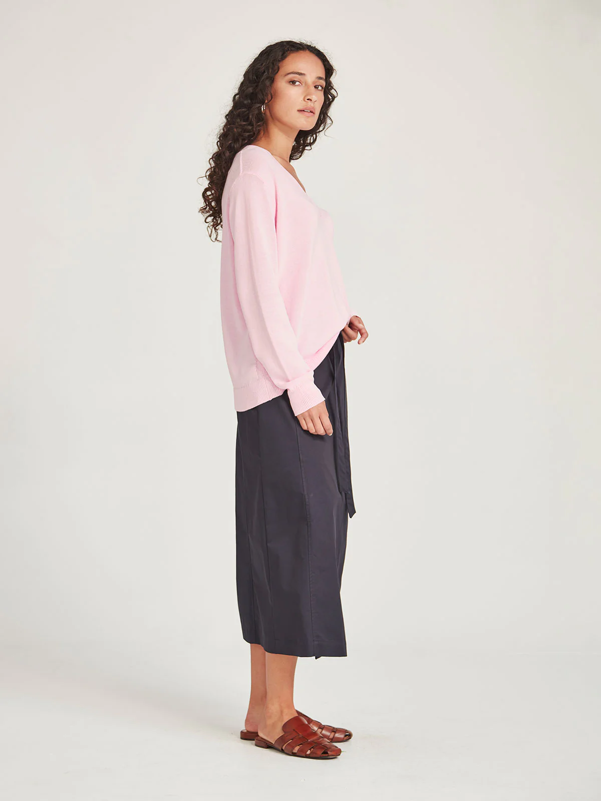 Sills Carnival V Neck Sweater - Pink Sorbet