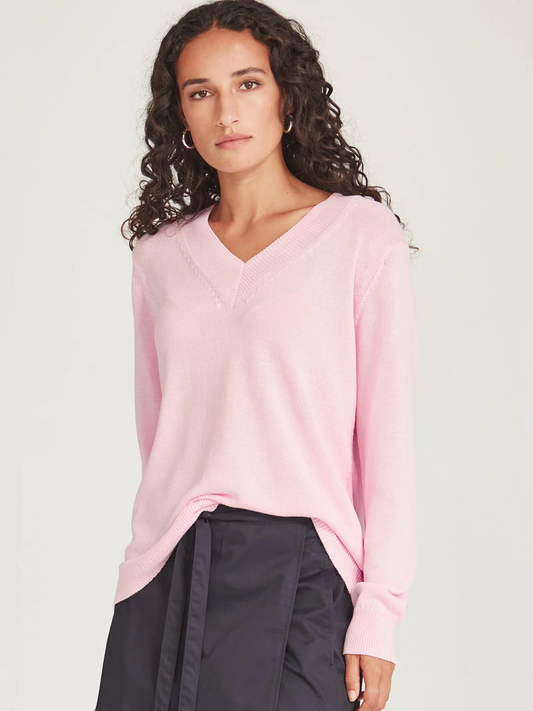 Sills Carnival V Neck Sweater - Pink Sorbet
