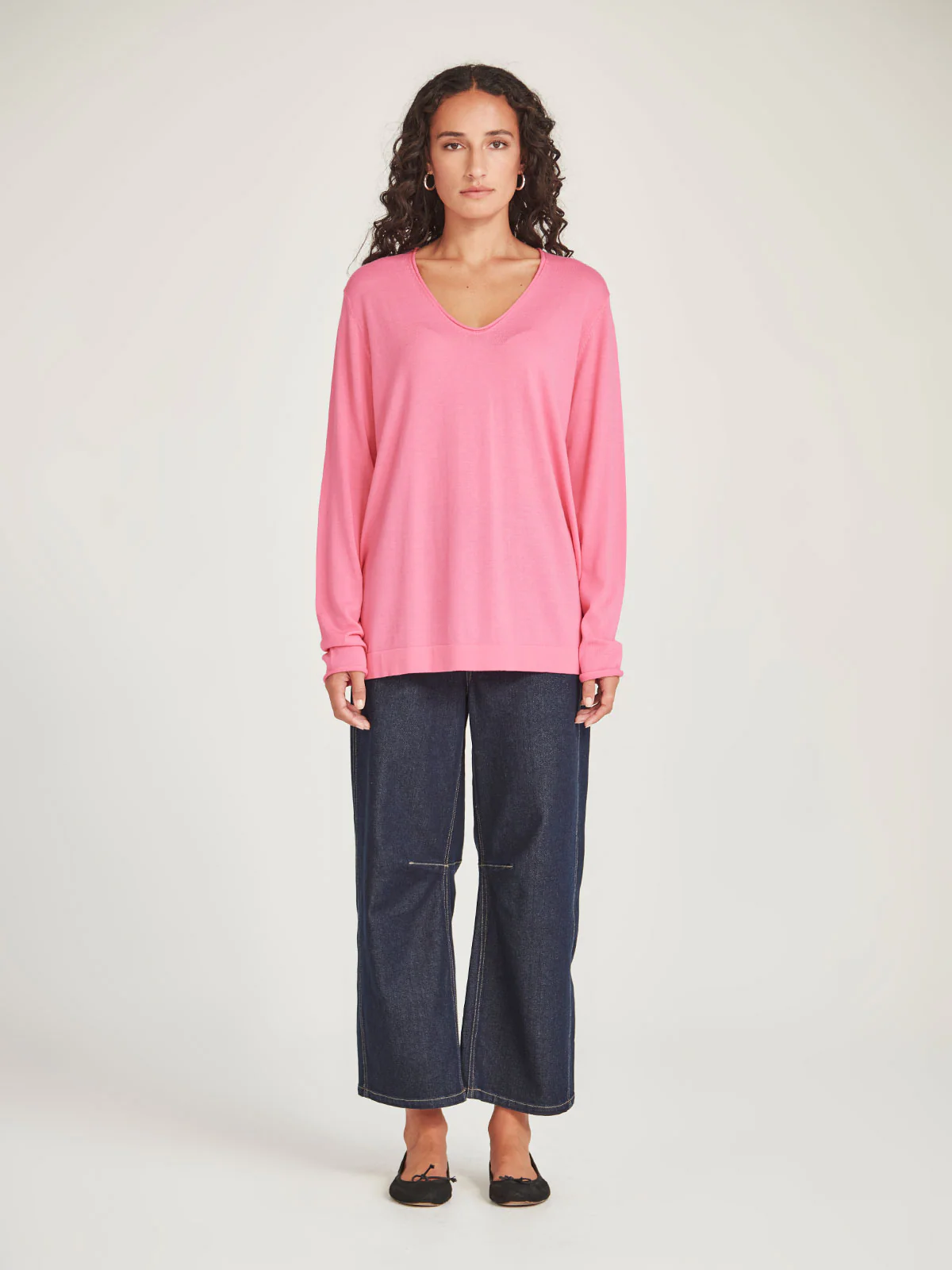 Sills Vinnie V Neck - Pink Sherbet